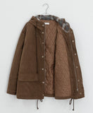 Harvey Corduroy Quilted Hood Jumper