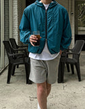 Crop hood windbreaker
