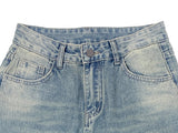 Nuhi Vintage Washing Back Pocket Denim Pants