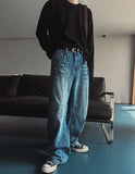Bolide Washed Baggy Denim Pants