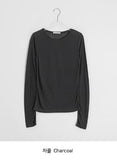 Kadohi Tencel Basic Layered Long Sleeve Tee