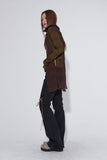 eyelet rope boots-cut denim