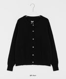 Kojiu Round Ribbon Knit Cardigan