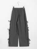 [BAONHAUS] Lubena Nylon Ribbon Banding Pants