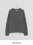 Husit Color Wool V-Neck Knit