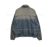 Desert washed denim trucker jacket