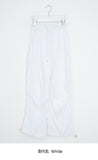 [unisex] Hippie Pintuck String Parachute Wide Banding Pants