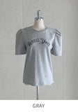 Vienna Lettering Puff Short Sleeve T-Shirt