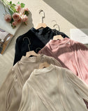 Sharo satin tie blouse