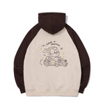 Drive Bunny Raglan Embroidered Hoodie