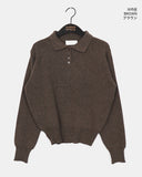 Kudan collar button slim fit knit