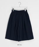 [BAONHAUS] Hinaki Linen Banding Bermuda Pants
