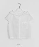 Ennew Crop Hood Short Sleeve Shirt