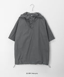 [unisex] Rotoka Nylon String Short Sleeve Hood Anorak