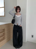 [Planning] Back Pocket Long Wide Cotton Pants