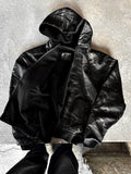 Double Camo & Deep Black Overfit Hood Zip-Up