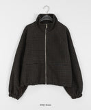 Gonu String Check Raglan Jacket