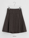 Hugit Stripe Banding Midi Skirt