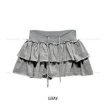 Eki Tiered Cut Mini Skirt