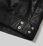 Fade leather jacket
