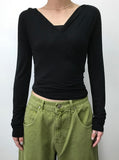 SLIM WRAP HOOD TOP