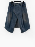 Rimsha Denim Wrap Skirt