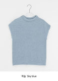 Rahini Layered Half-Neck Cap Short Sleeve Knit