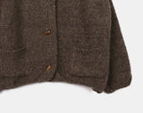 Poban Over Pocket Wood Duffle Knit Cardigan