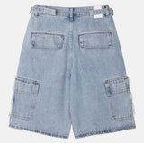 Zipper Two Way Cargo Bermuda Pants