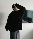 Mesh warmer round knit