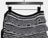 Buna Frill Ribbon Layered Wrap Skirt