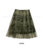 Rita Chiffon Frill Midi Skirt