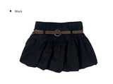 [Belt Set] Charlie Suede Pumpkin Belt Mini Skirt