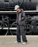Double pocket washed denim pants