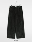 Nelkia color wide corduroy pants
