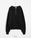 Nimb half-zip brushed hoodie