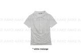 DRAPE LAYERED COLLAR TEE