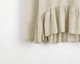 Hawk Frill Shirring Layered Brushed Turtleneck T-Shirt