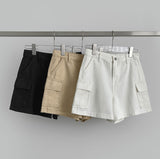 Pocket Cargo Feminine Cotton Shorts
