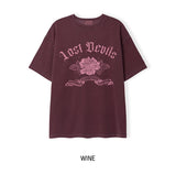 Flower Pigment Oversized Fit Short Sleeve