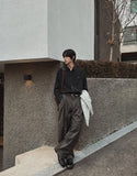 Ber Side Tuck Wide Pants
