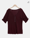 Dales Roll-up Three Quarter T-shirt