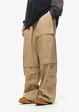 Double Pocket Wide Cargo Pants
