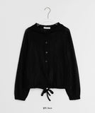 Huuri Summer Punching Hood Zip-up Cardigan