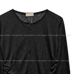 Leah Side Pintuck Ribbed Cardigan