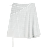 Layered Strap Flare Skirt