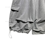 Bloss Pintuck Cargo Sweat Bermuda Pants