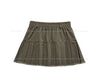 Monut Fringe Pleated Denim Skirt