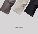 Cuff silky blouse