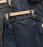 Aven Denim Belt Skirt